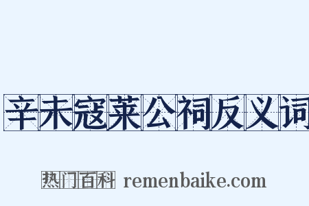 辛未寇莱公祠反义词是什么意思的图片